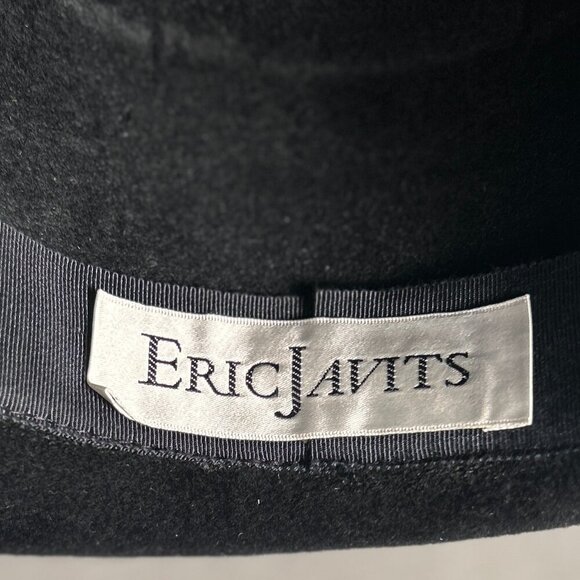Eric Javits Vintage Wool Hat Satin Bow Old Money Quiet Luxury Cottage Prairie main image 7